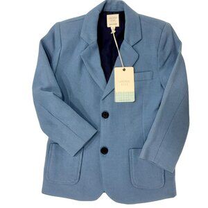 CARREMENT BEAU -  BLAZER - BLUE COTTON - NEW WITH TAG